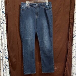 Lauren Ralph Lauren Straight-Leg Jeans in Dark Blue Wash